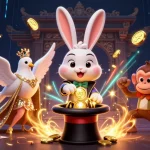 Engage with kèo nhà cái 5 through a vibrant scene of cartoon characters in action.