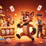 Experience the thrill of tai go 88 with hyenas in a dynamic casino scene filled with treasures and action.