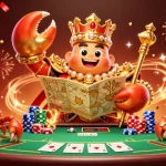 Join the excitement at my88aa with a dynamic poker scene featuring a golden crab emperor and fortune symbols.
