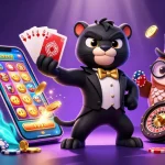 Experience non-stop fun and excitement at NK88 with 3D casino characters dealing cards and poker chips.
