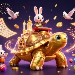 Experience entertainment at 11win with a vibrant casino illustration showcasing games and winnings.