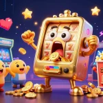 Experience the excitement of winning at NK88 with the joyful golden slot machine and cheering fans!