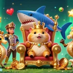 KUBET engaging players with a golden hamster king in a casino-themed vibrant scene featuring arcade and gambling elements.