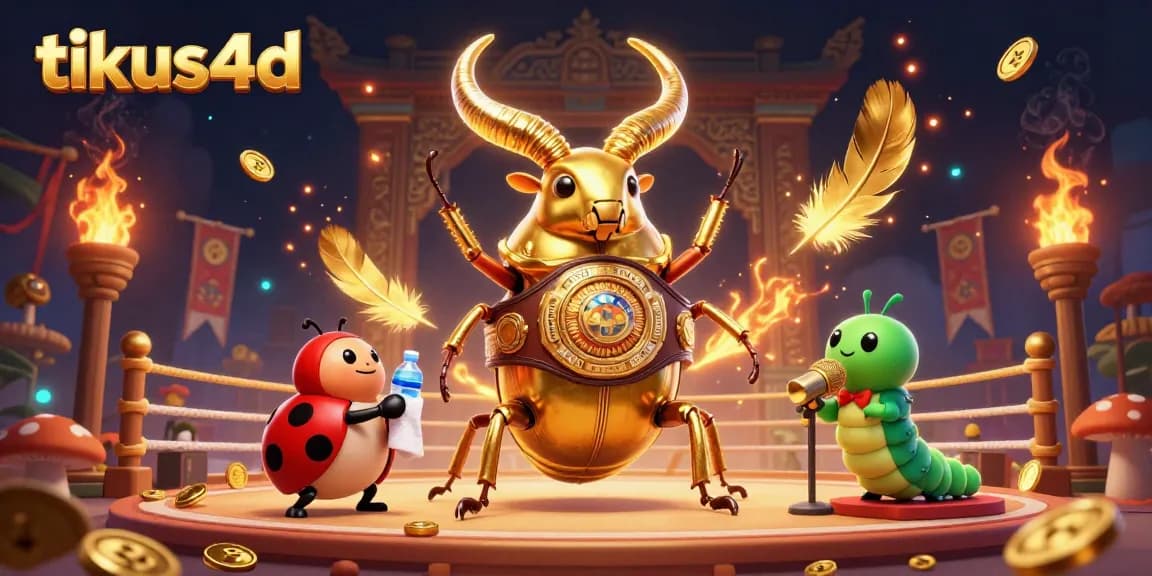Engage in thrilling battles with tikus4d, showcasing a vibrant digital illustration of unique characters in action.