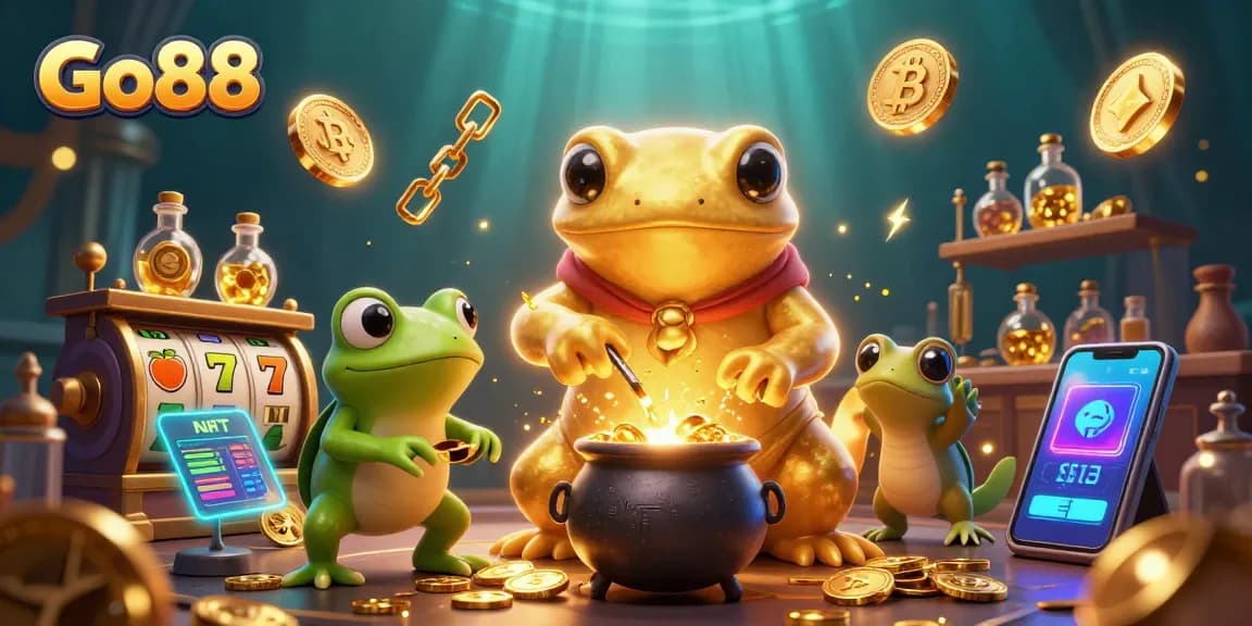 Engage in thrilling slot games at Go88 with golden coins and alchemical magic.