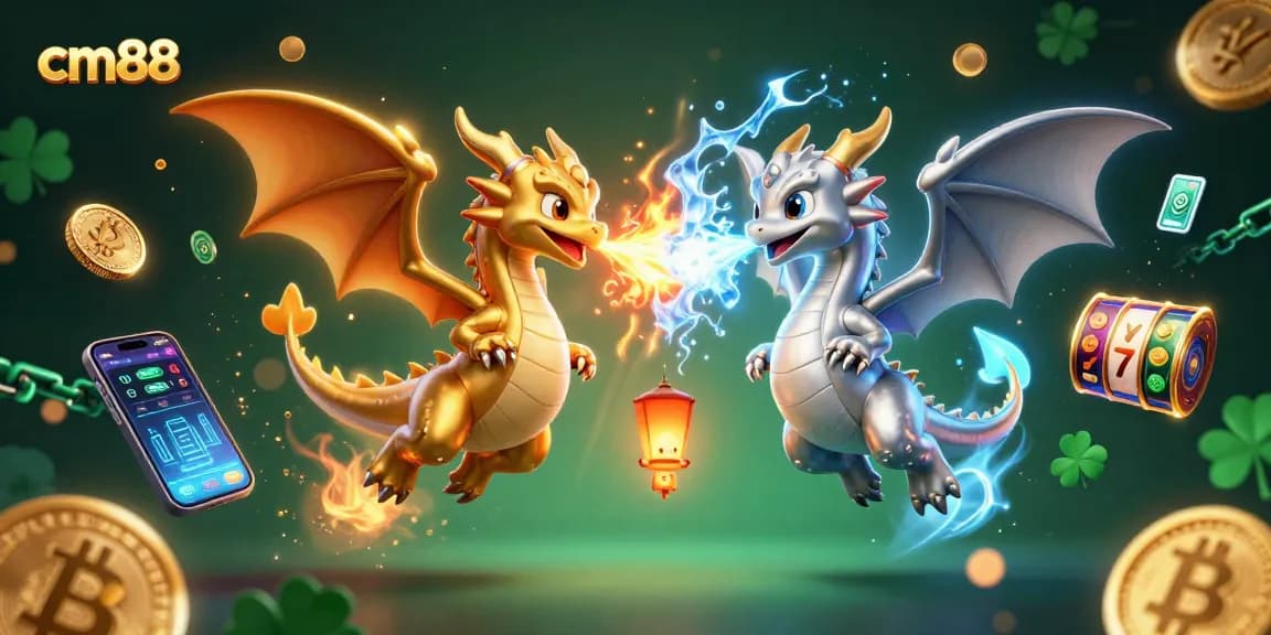 Engage with cm88's thrilling slots featuring dragons and crypto elements, creating an electrifying casino experience.