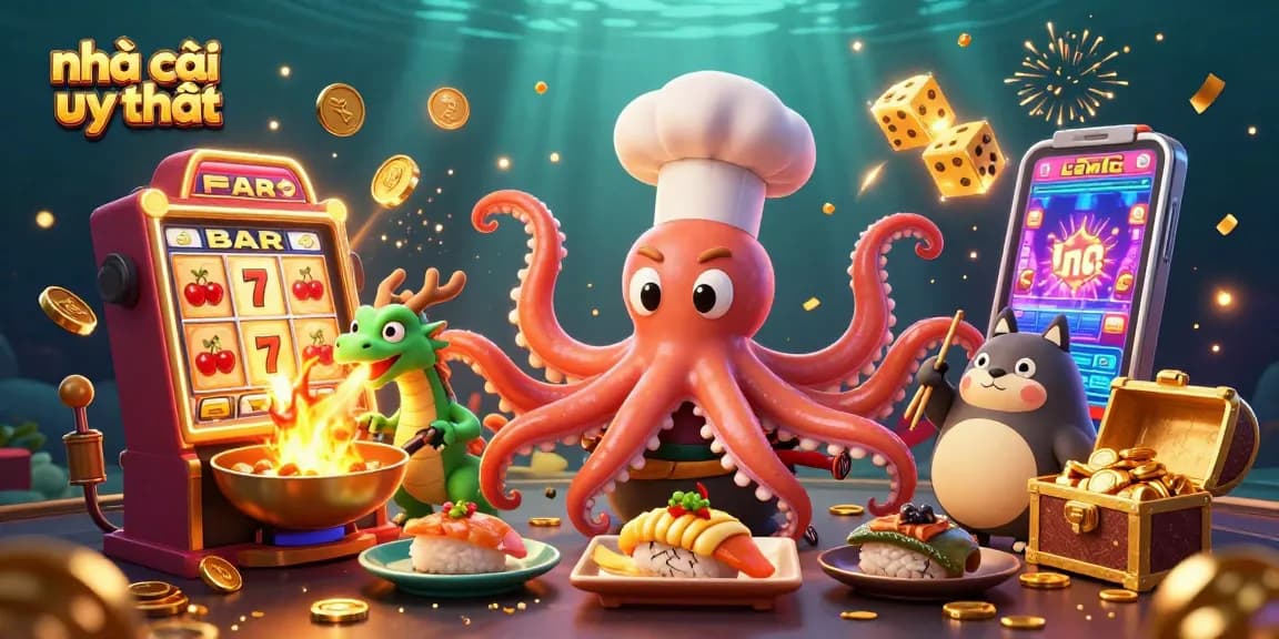 Engage with nhà cái uy tín through thrilling gaming experiences captured in a vibrant scene.