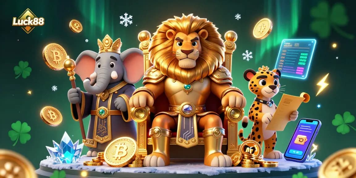 Engage with Luck88 and experience thrilling slot games featuring unique characters and crypto elements.