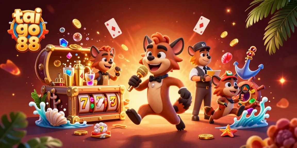 Experience the thrill of tai go 88 with hyenas in a dynamic casino scene filled with treasures and action.