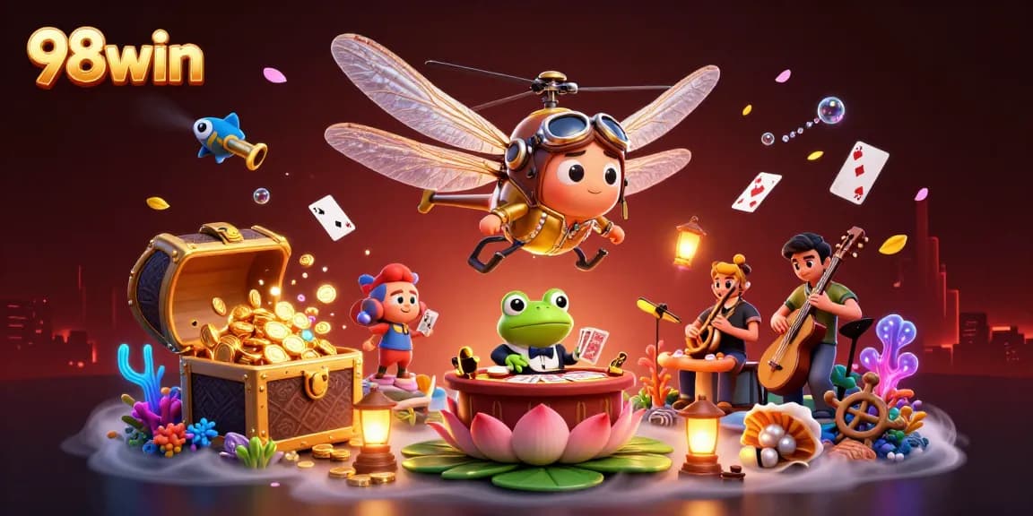 Experience thrilling gambling at 98win's vibrant lily pad casino with engaging gameplay.