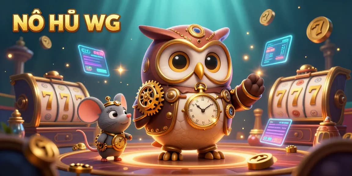 NỔ HŨ WG offers thrilling jackpot opportunities with engaging slot machine gameplay in this captivating illustration.