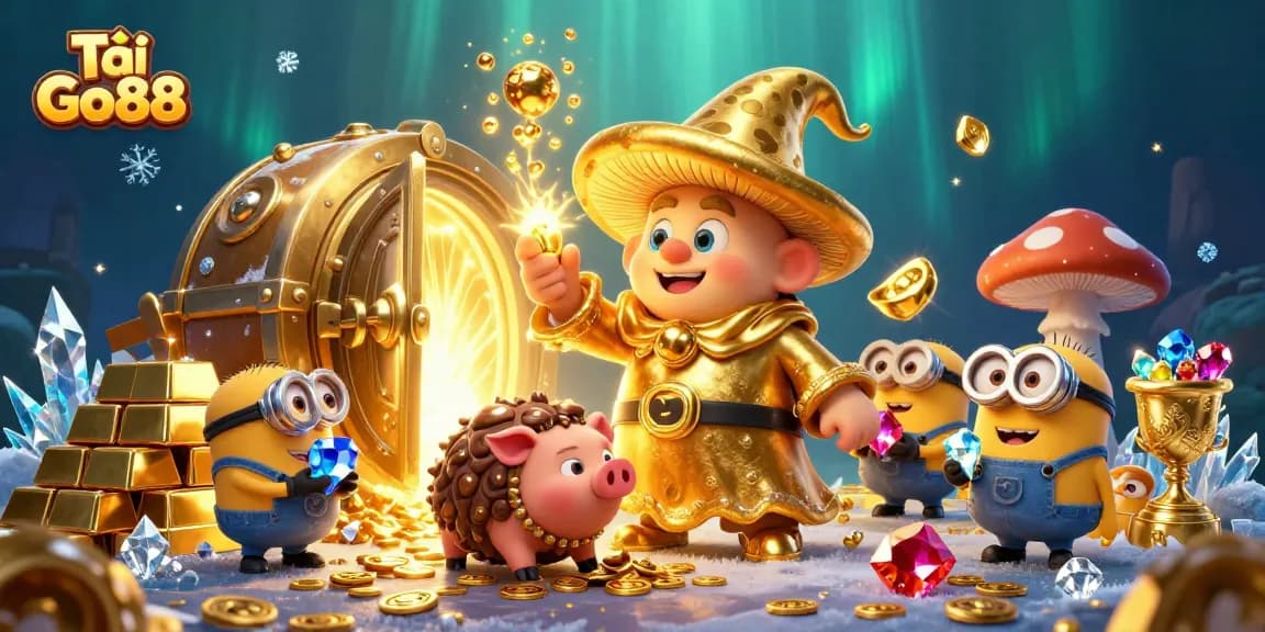 Experience the thrills of Tải Go88 in this vibrant, treasure-filled 3D scene.