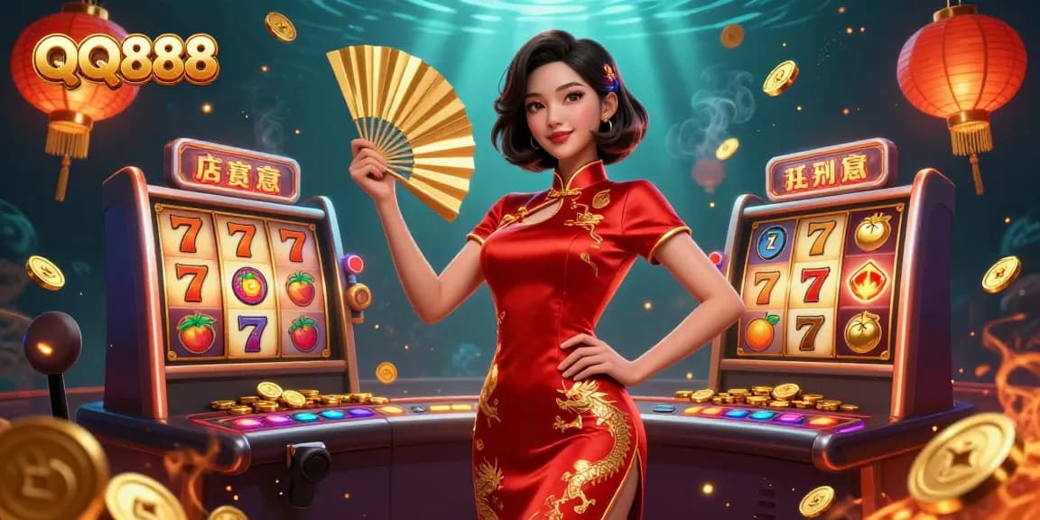 Experience thrilling slots at QQ888 while winning with gold coins and vibrant game elements.