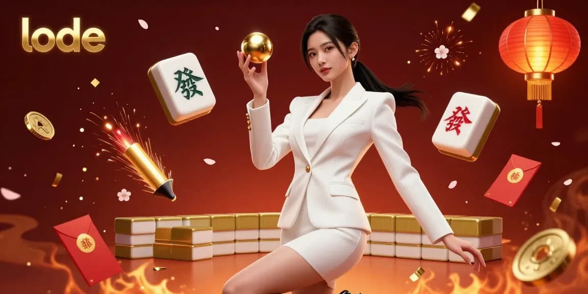 Experience the thrill of lode casino action with a glamorous Asian woman showcasing her golden roulette ball in a vibrant 3D setting.