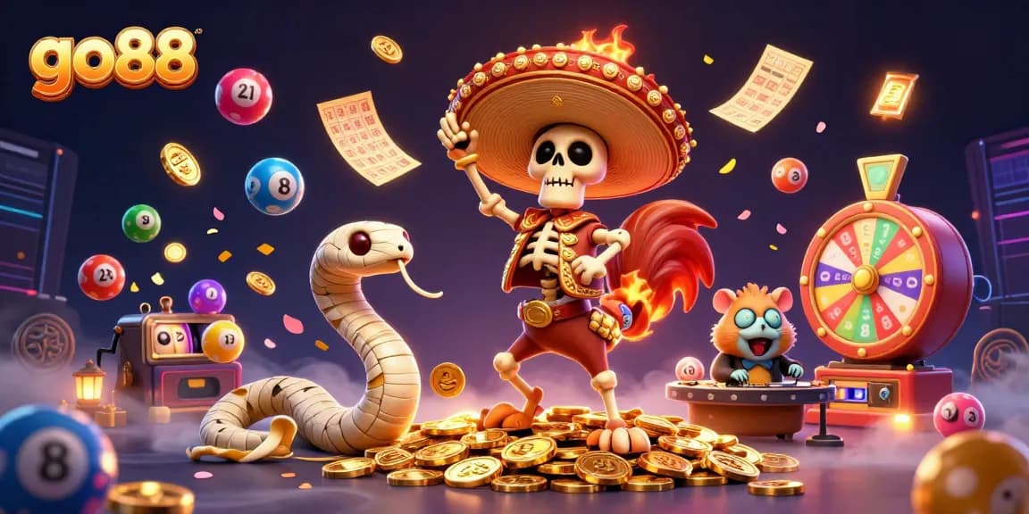 Experience thrilling wins at go88 with colorful lottery scenes and vibrant characters in 3D
