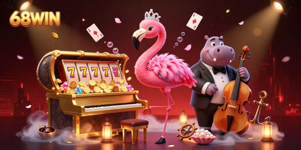 Experience the vibrant casino atmosphere with 68WIN's exclusive games and entertainment.