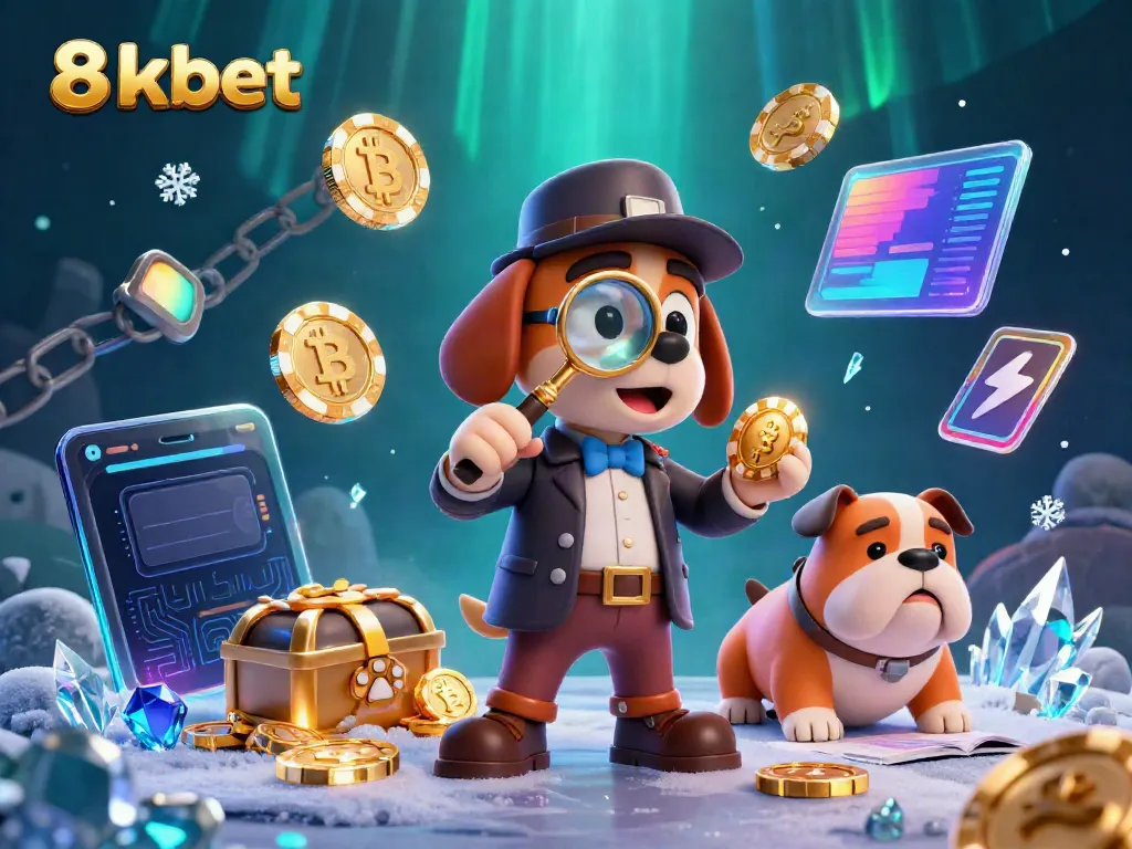 Engage with the exciting world of online gambling at 8xbet with a detailed 3D illustration featuring iconic characters and casino elements.