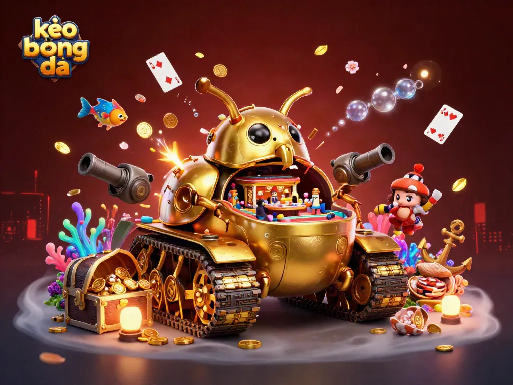 Engage in kèo bóng đá action with vibrant scenes of casino fun and underwater riches!