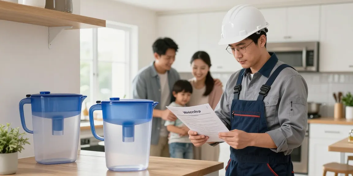 Waterdrop PT-04C Water Filter Pitcher displayed by trusted local service professional, showcasing reliable water filtration solutions