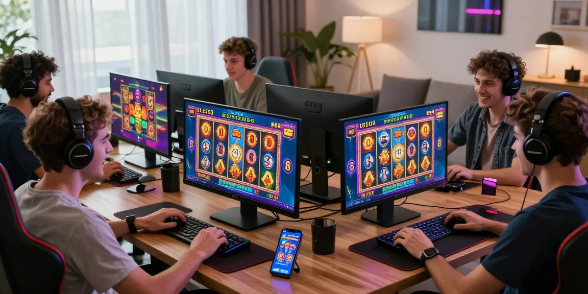 Players enjoying thrilling slot games at wd138.com in a vibrant gaming environment.