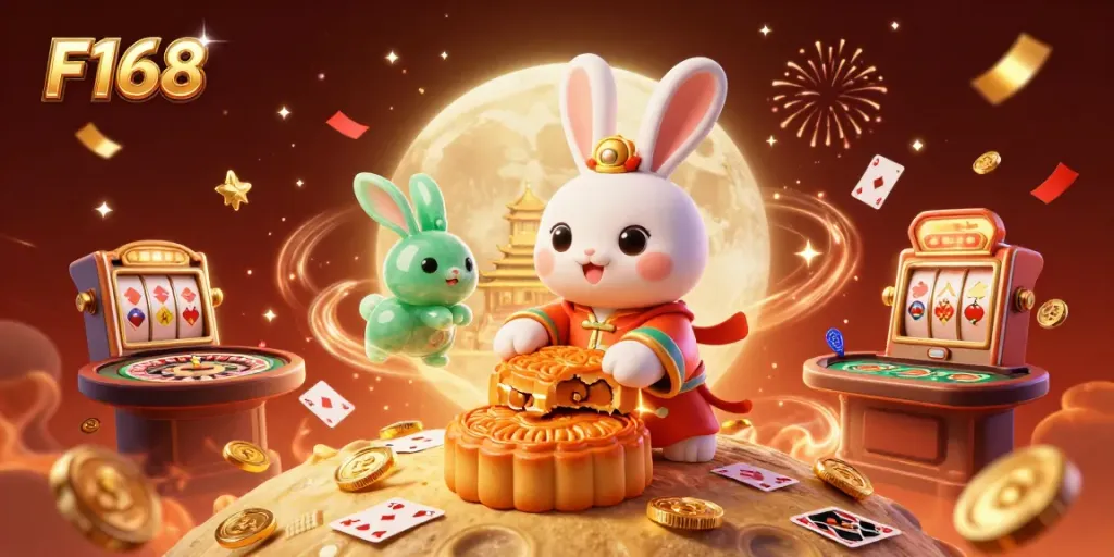 Experience F168's thrilling online casino magic with animated characters and dynamic gaming elements.
