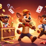 Experience a vibrant gaming scene with rikvip98 as hyenas run a comedy casino club filled with action.